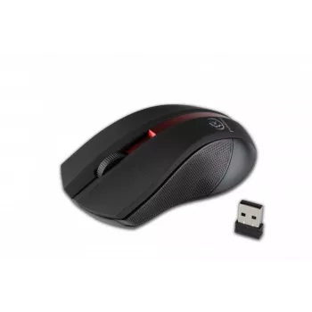 Belaidė optinė pelė Rebeltec GALAXY juoda/raudona