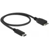 USB laidas DeLOCK 0,5 m USB 3.1 C – Micro USB 3.1 B