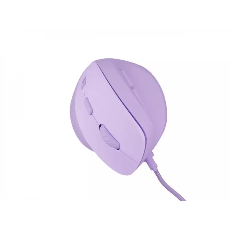 NATEC Crake 2 Pro pelė, vertikali, dešinei rankai, USB-A, optinė, 12800 DPI, violetinė