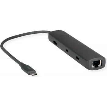Dokavimo stotelė ROLINE 12021124 USB 3.2 Gen 1 Type-C pilka