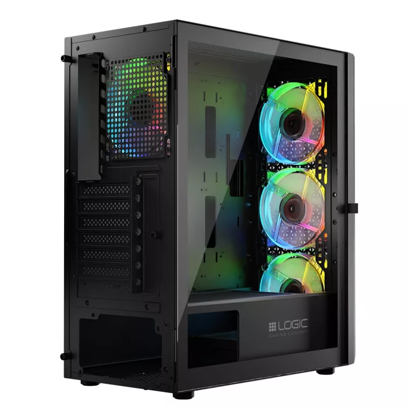 Korpusas Logic Aramis ARGB MIDI USB 3.0 Juodas