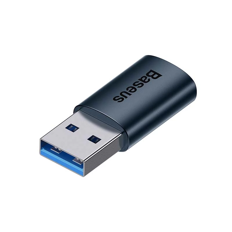 Adapteris Baseus Ingenuity USB-A į USB-C OTG (mėlynas)