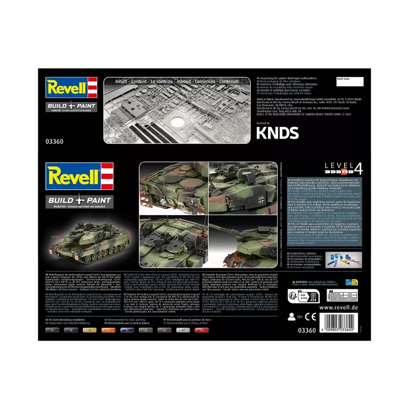 Plastikinis modelis REVELL Leopard 2A7A1 karinis tankas