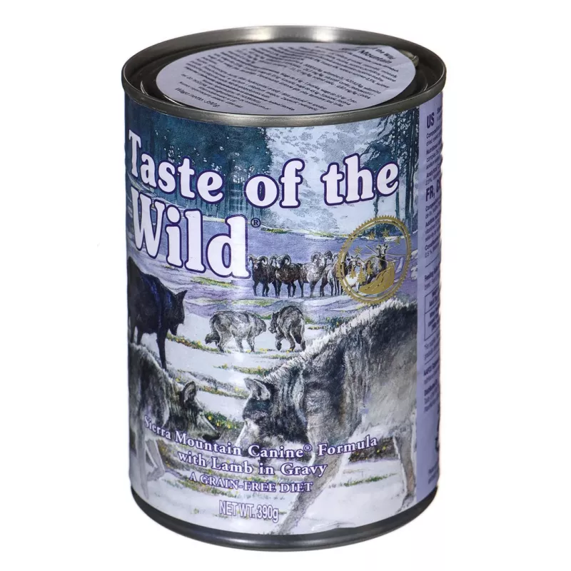 TASTE OF THE WILD Sierra Mountain - šlapias šunų ėdalas - 390 g