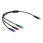 DeLOCK USB įkrovimo laidas 3 in 1 USB Type-C Lightning Micro USB 30 cm