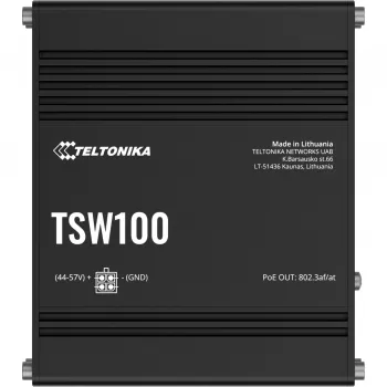 Teltonika TSW100 Pramoninis nevaldomas PoE jungiklis
