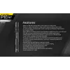 Taktinis žibintuvėlis Nitecore P10 V2 – 1000 lm, IP68, atsparus smūgiams, 95 g, 18650/CR123