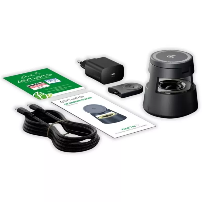 Belaidis įkroviklis 4smarts 541327 USB Type-C vidaus, pilkas
