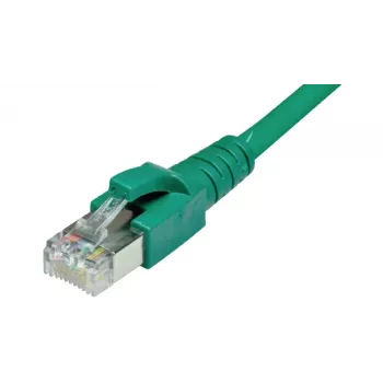 Tinklinis kabelis CAT6A ekranuotas ShiverPeaks 75715-G S/FTP PIMF, žalias