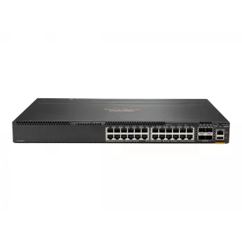HPE Aruba 6300M jungiklis - L3 valdomas - 24 x 10/100/1000 + 4 x 1/10/25/50 GbE SFP56 (aukštupio/stekavimo) - priekinis-galinis oro srautas