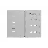 Sieninis 19 colių stovas LANBERG 8U, gylis 497×400/240 mm, pilkas
