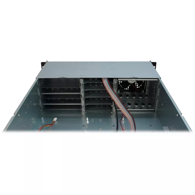 Inter-Tech 3U-30248 Rack juodas, nerūdijantis plienas