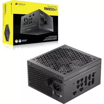 Maitinimo blokas CORSAIR RMx Shift Series RM850x 850W ATX 24-pin, 80 PLUS Gold, Juodas, 140mm ventiliatorius