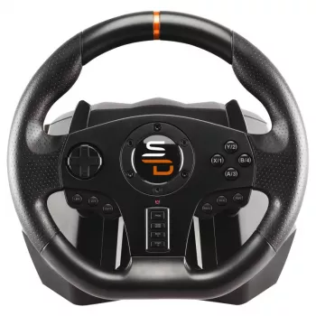 Subsonic SA5595-PC žaidimų vairas su pedalais, juodas, USB