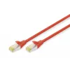 Pataisos laidas Digitus CAT 6A S/FTP DK-1644-A-0025/R 0,25 m raudonas
