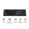 Mechaninė pilno dydžio (100 %) klaviatūra Keychron V6 Ultra 8K – QWERTY, Bluetooth, RGB LED, juoda
