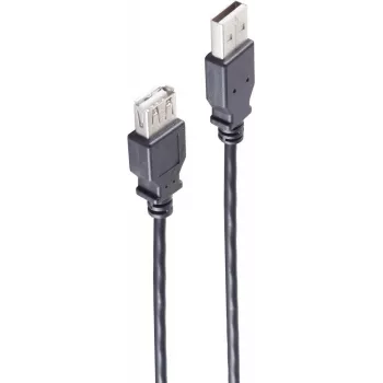shiverpeaks BS13-24185 USB laidas 1,8 m USB 2.0 USB A juodas (BS13-24185)
