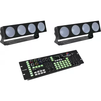 LED šviestuvų komplektas EUROLITE CBB-4 DMX valdiklis RGB, valdiklis RGB LED šviestuvams