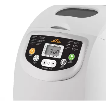 Duonkepė ETA DELICCA 600 W, 1 kg maksimali kepalo masė, balta, programos: be glitimo, saldi, balta, pilno grūdo