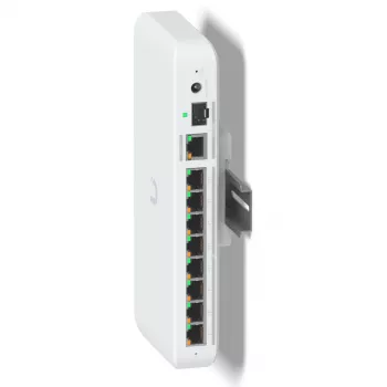 Ubiquiti UACC-Switch-DIN Balto polikarbonato laikiklis DIN bėgiui