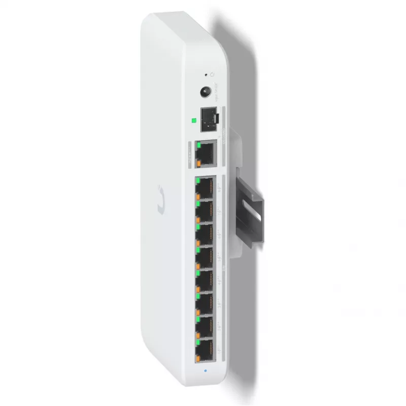 Ubiquiti UACC-Switch-DIN Balto polikarbonato laikiklis DIN bėgiui