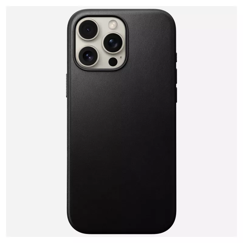 Mobilaus telefono dėklas Nomad NM01693185, skirtas Apple iPhone 16 Pro Max, oda/TPU/PC, juodas, tinka 17,5 cm (6,9 colio) ekranui