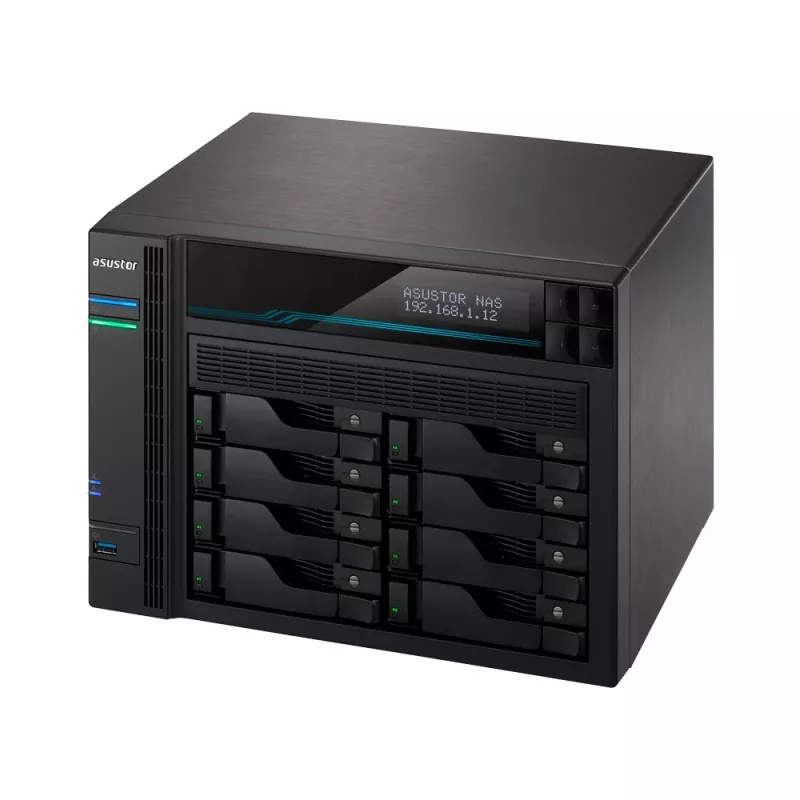 Asustor Lockerstor 10 AS6510T NAS bokštas Intel Atom® C3538 8 GB DDR4 0 TB ADM juodas