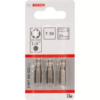 Bosch antgalis atsuktuvui extra hard T30 3 vnt. 25 mm