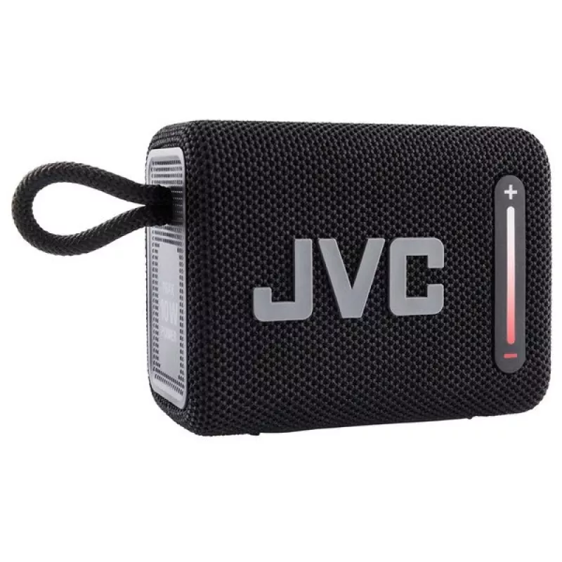 Nešiojamas garsiakalbis JVC XS-E114B, IPX6 atsparus vandeniui, Bluetooth 5.3, 5 W RMS, 2000 mAh baterija, FM radijas, TWS, juodas