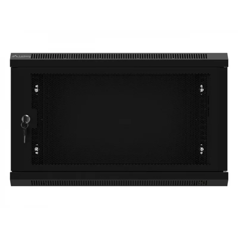 Lanberg WF01-6406-23B sieninis 19 colių 6U serverio stovas su perforuotomis durelėmis, juodas