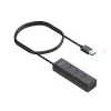 UNITEK Y-3089V01 USB 3.2 Gen 1 (3.1 Gen 1) Type-A 5000 Mbit/s juodas išplėtimo stotelė