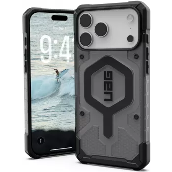UAG Urban Armor Gear Pathfinder MagSafe Dėklas | Apple iPhone 17 Pro Max | pelenų (permatoma pilka)/juoda | 114552113140