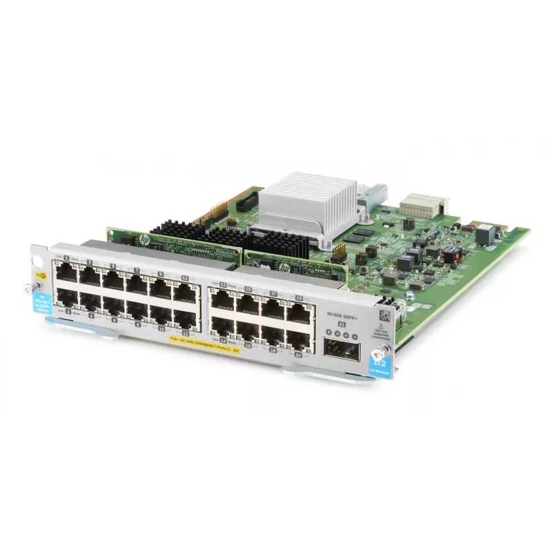 20 prievadų PoE+ MACsec jungiklio modulis HPE J9992A
