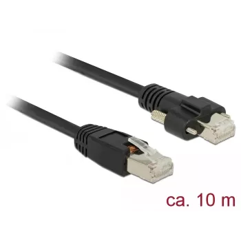 DeLOCK 85672 tinklo kabelis RJ-45 Cat6 10 m juodas