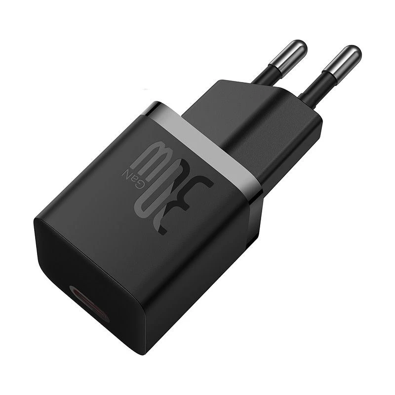 Baseus P10110902113-01 USB-C GaN5 mini 30W tinklo įkroviklis Juodas