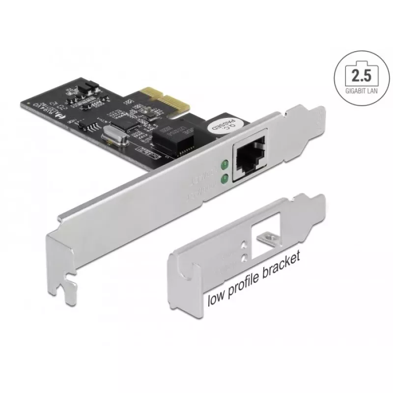 Delock tinklo adapteris PCIe 2.1 Low-Profile 2,5GBase-T (89598)