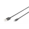 Assmann USB 2.0 jungiamasis kabelis, A tipo – micro B, kištukas/kištukas, 1,0 m, juodas (AK-300110-010-S)