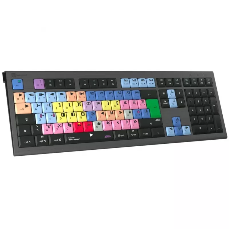 Logickeyboard Avid Media Composer ASTRA 2 apšviesta klaviatūra Mac French (LKB-MCOM4-A2M-FR)