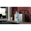 Cama Komoda 120 cm SOHO S7 sonomos ąžuolas/baltas blizgus