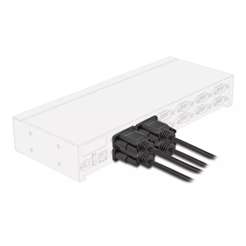 DeLOCK 86822 Serijinis kabelis Juodas 0,5 m DB-9