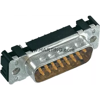 Harting D-SUB kištukas 25 kontaktų 180° lituojamas 09 65 361 7712 1 vnt.