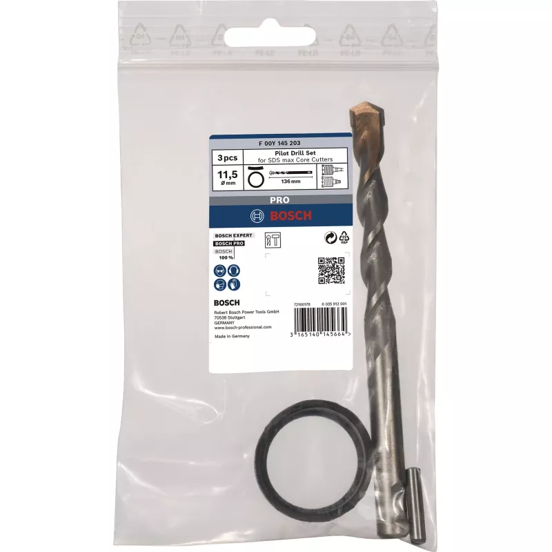 Grąžtas Bosch F 00Y 145 203, ilgis 136 mm