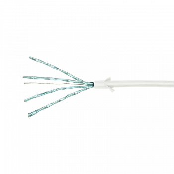 LogiLink CQ9041S RJ45 tinklo kabelis, jungiamasis kabelis CAT 6a U/FTP 1,50 m baltas, ypač plonas, liepsną slopinantis