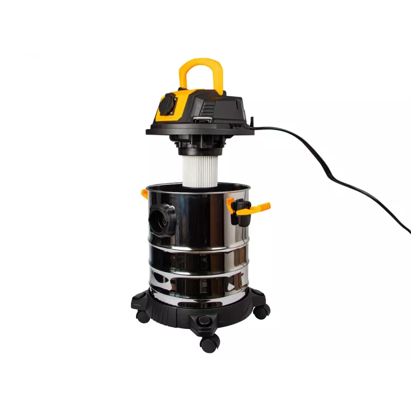 BLOW WD3300 pramoninis dulkių siurblys su 230V kištukiniu lizdu 2000W