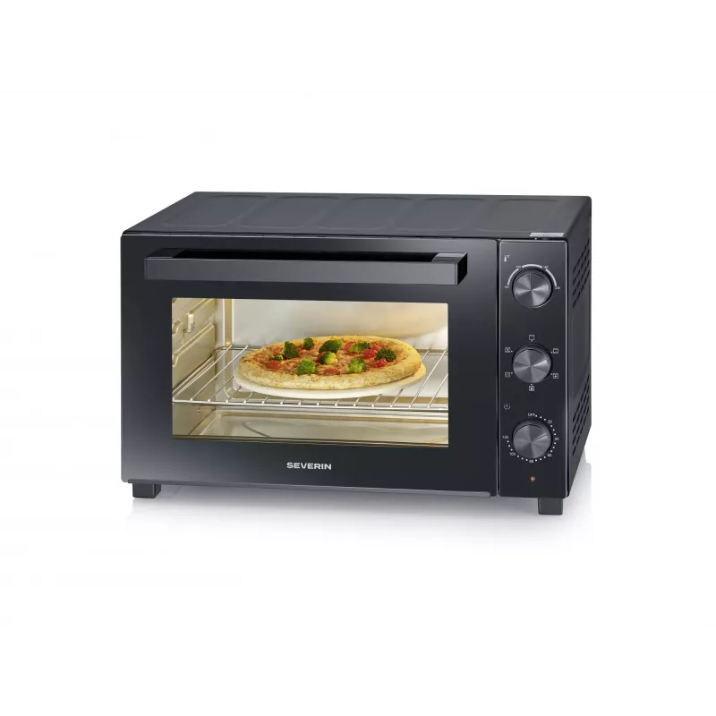 SEVERIN TO 2076 elektrinė orkaitė ant stalo — 46 L, 1800 W, juoda