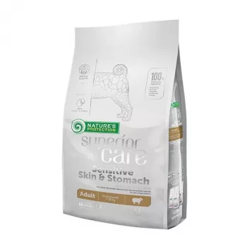 Sausas šunų ėdalas nature’s protection Superior Care Skin & Stomach Adult Small Lamb 1,5 kg, mažoms veislėms
