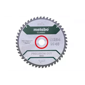 Metabo 628061000 pjūklo diskas medienai 254 mm