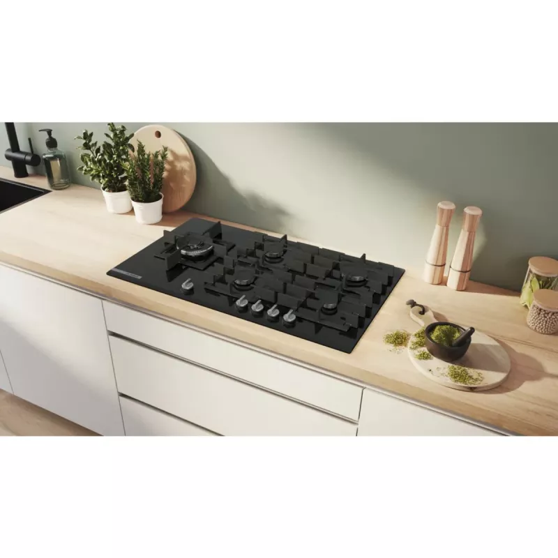 Bosch Serie 8 PRS9A6H40 dujinė kaitlentė juoda įmontuojama 90 cm 5 zonų