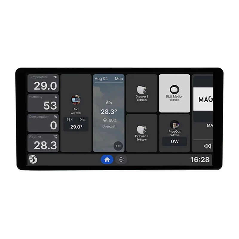 Shelly Wall Display X2i valdymo skydelis su 6.95 inch ekranu (sidabrinis)