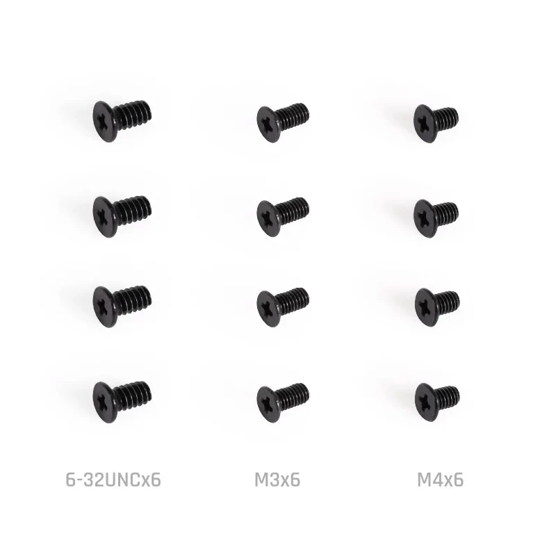 Tvirtinimo rinkinys Alphacool 15724 juodas nerūdijantis plienas 17mm aukštis